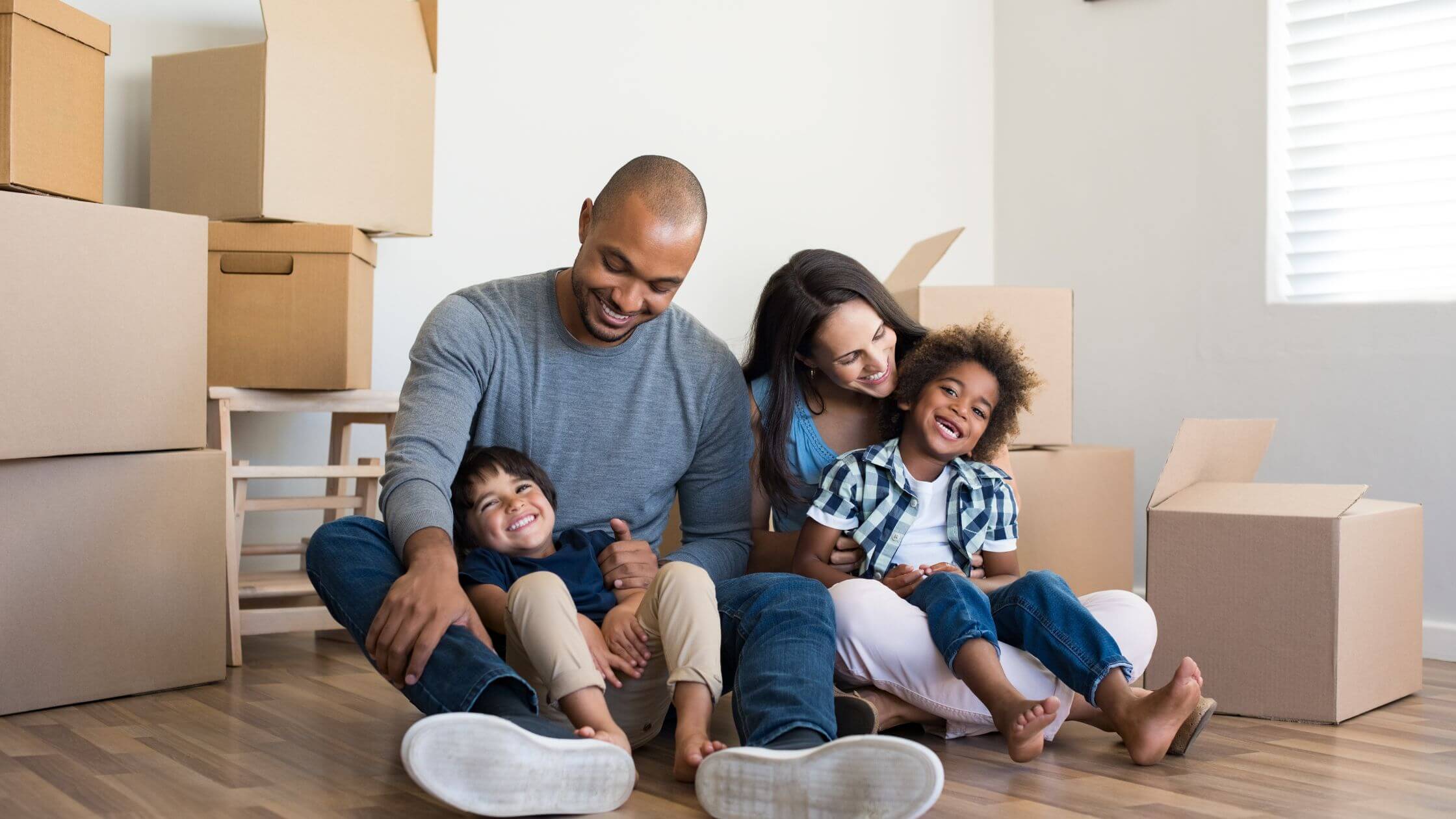 family packing and moving